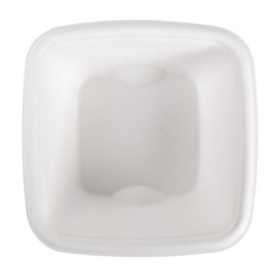 PETITS POTS 'BIONIC' 100 ML 7,7x7,7x3,7 CM BLANC BAGASSE (600 UNITÉ) – Image 3