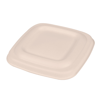 COUVERCLES POUR CODES 253.87/89/91 'BIONIC'  8x8x0,8 CM NATUREL BAGASSE (600 UNITÉ)
