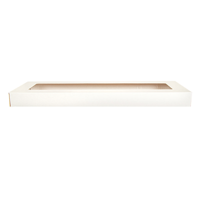COUVERCLES AVEC FENÊTRE POUR COD. 254.65 'THEPACK'  250 G/M2 11x30x2 CM BLANC CARTON NANO-MICRO (200 UNITÉ) – Image 2