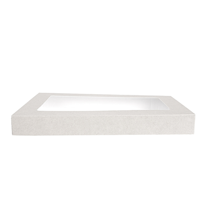 COUVERCLES AVEC FENÊTRE POUR COD. 254.71 'THEPACK'  250 G/M2 22x15x2 CM BLANC CARTON NANO-MICRO (50 UNITÉ) – Image 2