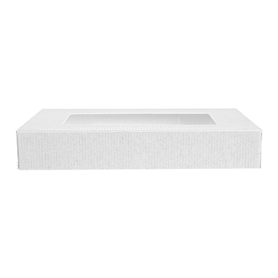 COUVERCLES AVEC FENÊTRE POUR COD.254.77 'THEPACK'  250 G/M2 11x15x2 CM BLANC CARTON NANO-MICRO (200 UNITÉ) – Image 2