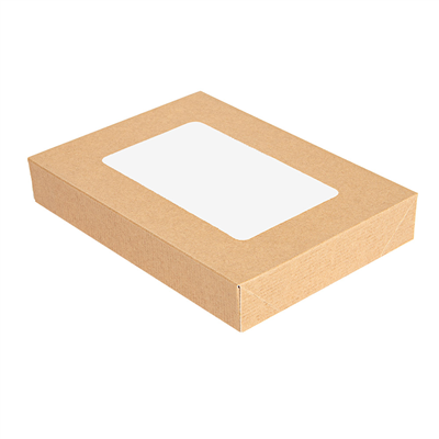 COUVERCLES AVEC FENÊTRE POUR COD.254.78 'THEPACK'  240 G/M2 11x15x2 CM NATUREL CARTON NANO-MICRO (200 UNITÉ)
