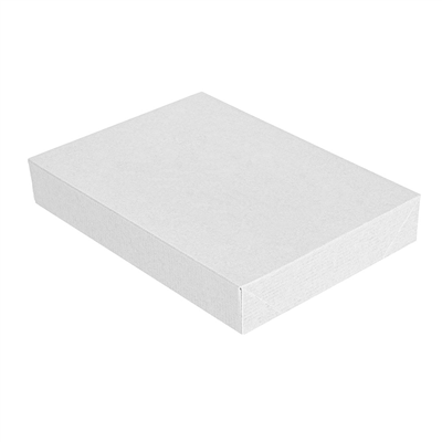 COUVERCLES SANS FENÊTRE POUR COD.254.77 'THEPACK'  250 G/M2 11x15x2 CM BLANC CARTON NANO-MICRO (200 UNITÉ)