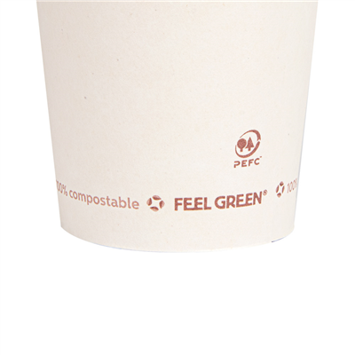 GOBELETS À FRITES OUVERT 'COMPOSTABLE' 16 OZ - 480 ML 242 G/M2 Ø8,5x13,5 CM BLANC CARTON (1000 UNITÉ) – Image 4