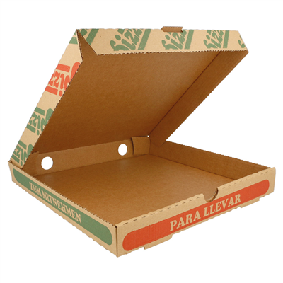 BOÎTES PIZZA MICROCANNELURE 100% VIERGE  310 G/M2 24x24x3 CM NATUREL CARTON (100 UNITÉ) – Image 2