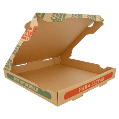 BOÎTES PIZZA MICROCANNELURE 100% VIERGE  310 G/M2 26x26x3,5 CM NATUREL CARTON (100 UNITÉ) – Image 2