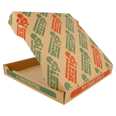 BOÎTES PIZZA MICROCANNELURE 100% VIERGE  310 G/M2 26x26x3,5 CM NATUREL CARTON (100 UNITÉ) – Image 3