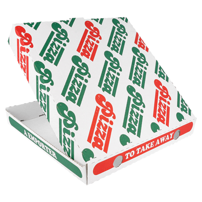 BOÎTES PIZZA MICROCANNELURE 100% VIERGE  340 G/M2 24x24x3 CM BLANC CARTON (100 UNITÉ) – Image 3