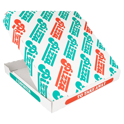 BOÎTES PIZZA MICROCANNELURE 100% VIERGE  340 G/M2 29x29x3,5 CM BLANC CARTON (100 UNITÉ) – Image 3