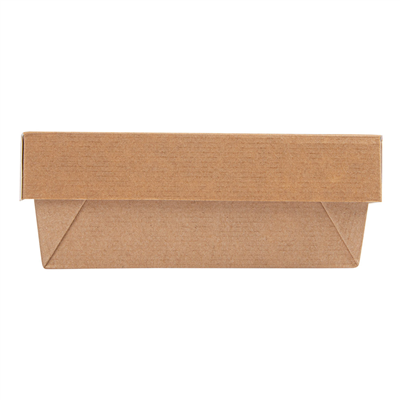 PETITES BOÎTES+COUVERCLES 'THEPACK' 500 ML 220 G/M2 + 12PP 12x12x5 CM NATUREL CARTON ONDULÉ NANO-MICRO (250 UNITÉ) – Image 2