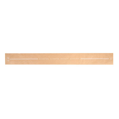 BANDE SANITAIRE DEGRADABLE "WC"  48 G/M2 62x6,5 CM NATUREL KRAFT (1000 UNITÉ)