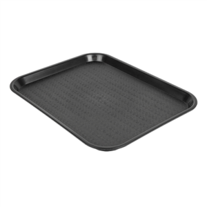 PLATEAU FAST FOOD  35,5x45,3 CM NOIR PP (1 UNITÉ)