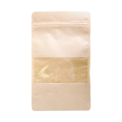 SACS AUTO-FERMETURE 500 GR 45 + 13 PET + 27 CPP G/M2 16+4x27 CM NATUREL KRAFT (500 UNITÉ)