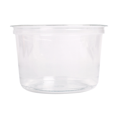 POTS TRAITEUR 500 ML Ø11,7x7,6 CM TRANSPARENT RPET (576 UNITÉ) – Image 2