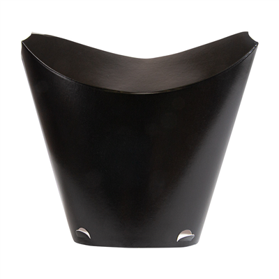 GOBELETS À FRITES AVEC FERMETURE 26 OZ - 780 ML 305 + 18PE G/M2 11x15,7 CM NOIR CARTON (450 UNITÉ) – Image 2