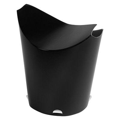GOBELETS À FRITES AVEC FERMETURE 26 OZ - 780 ML 305 + 18PE G/M2 11x15,7 CM NOIR CARTON (450 UNITÉ)
