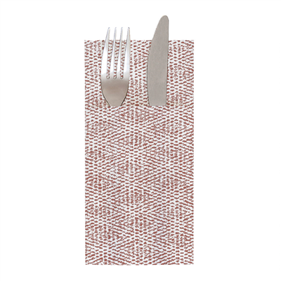 SERVIETTES KANGOUROU 'LIKE LINEN - KEIKO' 70 G/M2 40x40 CM CHOCOLAT SPUNLACE (700 UNITÉ)