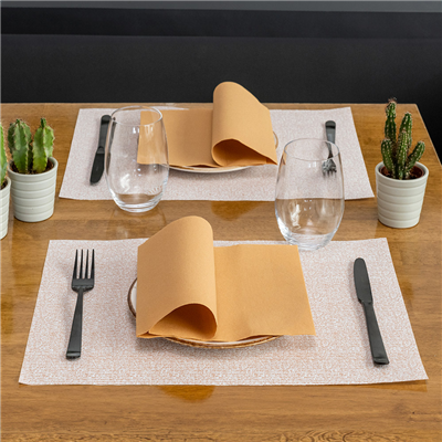 SETS DE TABLE FLEXO MIAMI 48 G/M2 31x43 CM SAUMON CELLULOSE (2000 UNITÉ) – Image 2