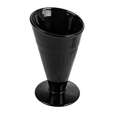 GOBELETS POUR FRITURES  Ø11,8x19,8 CM NOIR PORCELAINE (6 UNITÉ)