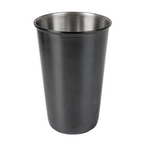 GOBELETS 'ARTINOX' 350 ML Ø 8x11 CM NOIR INOX (12 UNITÉ)