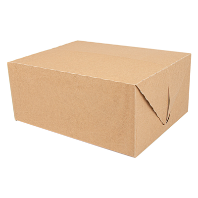 BOÎTES REPAS À EMPORTER 'THEPACK' 5 L 310 G/M2 26x20,5x11,3 CM NATUREL CARTON ONDULÉ NANO-MICRO (150 UNITÉ)