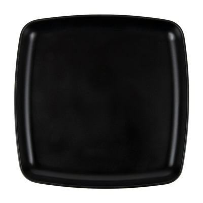 ASSIETTES PLATES CARRÉES 'ASAMI WARE'  19x19x2 CM NOIR MÉLAMINE (6 UNITÉ) – Image 3