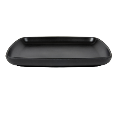 ASSIETTES PLATES CARRÉES 'ASAMI WARE'  19x19x2 CM NOIR MÉLAMINE (6 UNITÉ) – Image 4