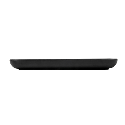 ASSIETTES PLATES CARRÉS 'ASAMI WARE'  26,7x26,7x2,5 CM NOIR MÉLAMINE (6 UNITÉ) – Image 2