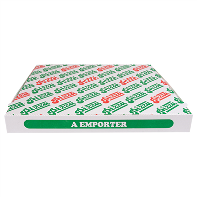 BOÎTES PIZZA 'THEPACK' 330 G/M2 46x46x5 CM BLANC CARTON ONDULÉ MICROCANAL (50 UNITÉ) – Image 3