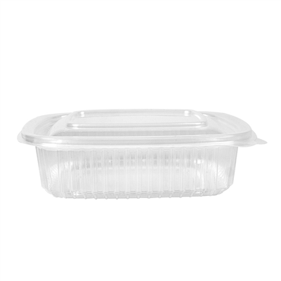RÉCIPIENT AVEC COUVERCLE CHARNIÈRE 375 ML 14,3x12,6x4,1 CM TRANSPARENT PP (300 UNITÉ) – Image 2