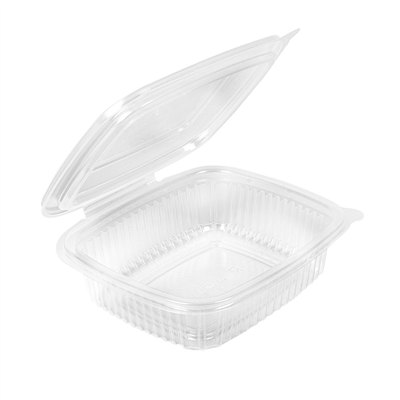 RÉCIPIENT AVEC COUVERCLE CHARNIÈRE 375 ML 14,3x12,6x4,1 CM TRANSPARENT PP (300 UNITÉ) – Image 3