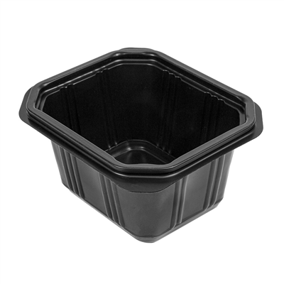 RÉCIPIENT 500 ML 13,9x11,8x7 CM NOIR PP (1200 UNITÉ)