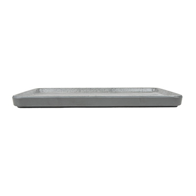 PLATEAUX RECTANGULAIRES 'ASAMI WARE'  28,5x20x2 CM IMITATION CIMENT MÉLAMINE (4 UNITÉ) – Image 2