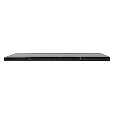 PLATEAU POUR BUFFET 'ASAMI WARE'  53x16,2x1,7 CM IMITATION MARBRE NOIR MÉLAMINE (1 UNITÉ) – Image 2