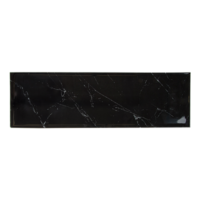 PLATEAU POUR BUFFET 'ASAMI WARE'  53x16,2x1,7 CM IMITATION MARBRE NOIR MÉLAMINE (1 UNITÉ) – Image 3