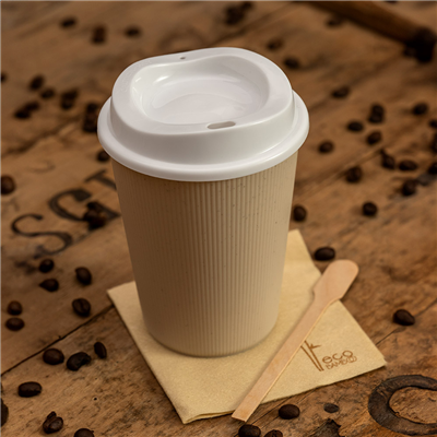 GOBELETS RÉUTILISABLES BOISSONS CHAUDES  250 ML Ø 8x9,3 CM NATUREL PP (264 UNITÉ) – Image 2