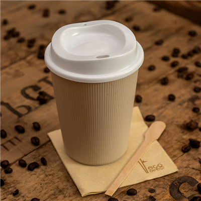GOBELETS RÉUTILISABLES BOISSONS CHAUDES  430 ML Ø 8,9x11,3 CM NATUREL PP (165 UNITÉ) – Image 2