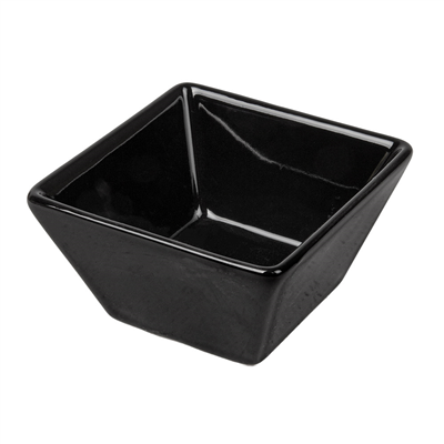 RAMEQUINS 'AKALA' 60 ML 6,4x6,4x3,5 CM NOIR PORCELAINE (12 UNITÉ)