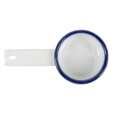 MINI SAUTOIRS 'ENAMELWARE' 50 ML 13,7x7x2,9 CM BLANC ACIER ÉMAILLÉ (6 UNITÉ) – Image 3