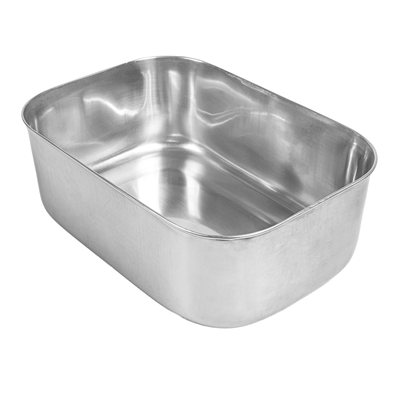 RÉCIPIENT AVEC COUVERCLE 'ARTINOX' 1300 ML 18x13x6 CM ARGENTE INOX + LDPE (12 UNITÉ) – Image 5