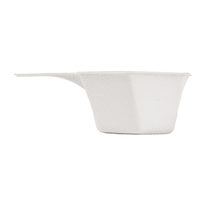 RÉCIPIENTS HEXAGONALES 'BIONIC'  5,5x3 CM BLANC BAGASSE (1000 UNITÉ) – Image 2
