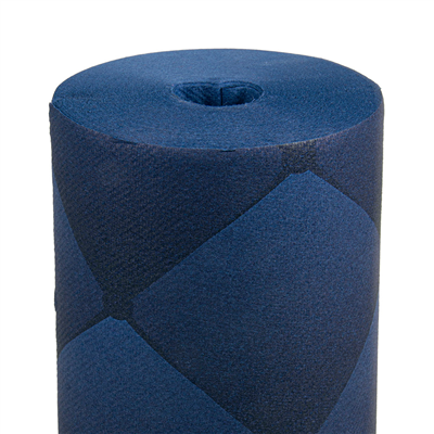 "TÊTE-À-TÊTE" PRÉ. 120CM (20 FEU.) 'RHOMBUS' 55 G/M2 0,40x24 M BLEU MARINE AIRLAID (6 UNITÉ)