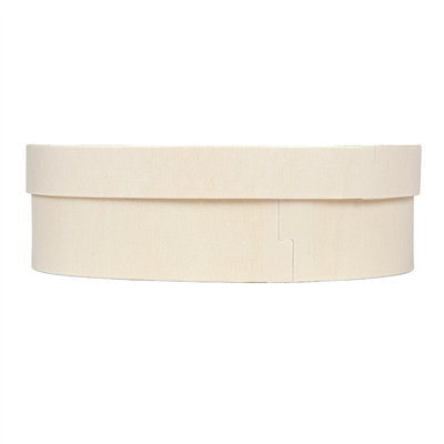 MINI BOÎTE OVALE AVEC COUVERCLE  16x10,5x5 CM NATUREL BOIS (20 UNITÉ) – Image 2