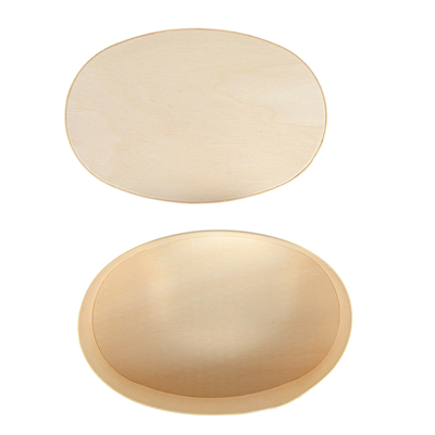 MINI BOÎTE OVALE AVEC COUVERCLE  16x10,5x5 CM NATUREL BOIS (20 UNITÉ) – Image 5