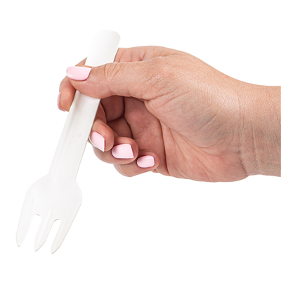 FOURCHETTES 'PAPER CUTLERY' 960 G/M2 15,8 CM BLANC PAPIER (50 UNITÉ) – Image 5