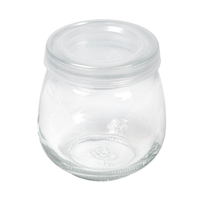 POT AVEC COUVERCLE 'WAKI GLASS' 120 ML Ø 6,5x6,6 CM TRANSPARENT VERRE (96 UNITÉ)