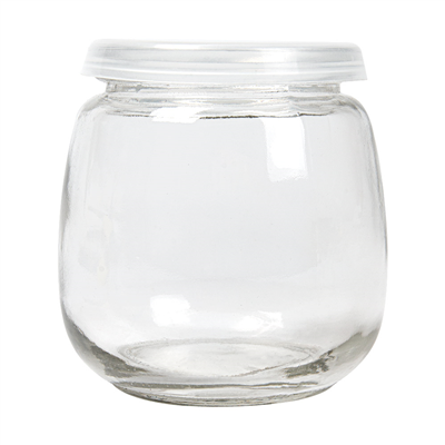 POT AVEC COUVERCLE 'WAKI GLASS' 300 ML Ø 8,4x8,7 CM TRANSPARENT VERRE (48 UNITÉ) – Image 2
