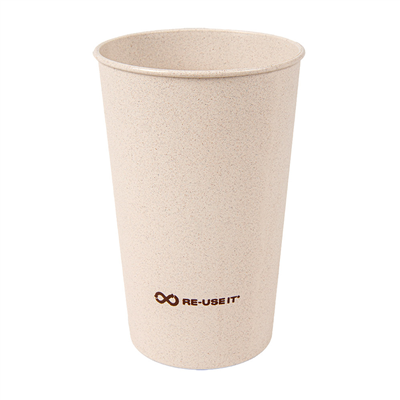 VERRES RÉUTILISABLES 330 ML Ø7,5/5,5x11,5 CM NATUREL RICE HUSK BIOCOMPOSITE (540 UNITÉ)