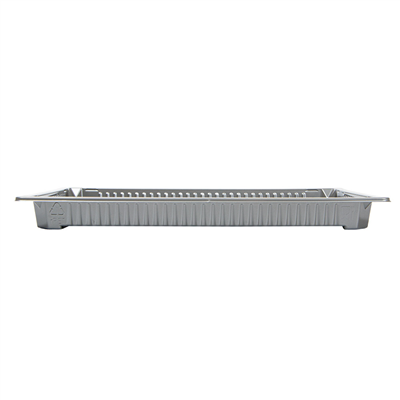 RÉCIPIENTS POUR "SUSHI" 442 ML 22,9x15,5x2,1 CM ARGENTE RPET (140 UNITÉ) – Image 2