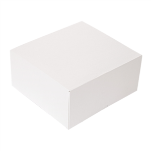 BOÎTES PATISSERIES SANS FENÊTRE 'THEPACK' 250 G/M2 17x14x11,5 CM BLANC CARTON ONDULÉ NANO-MICRO (200 UNITÉ)
